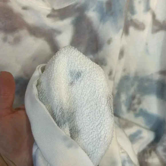 Free People Kelly Washed Sweatshirt and shorts Set Ocean, Size extra small XS - Picture 9 of 14